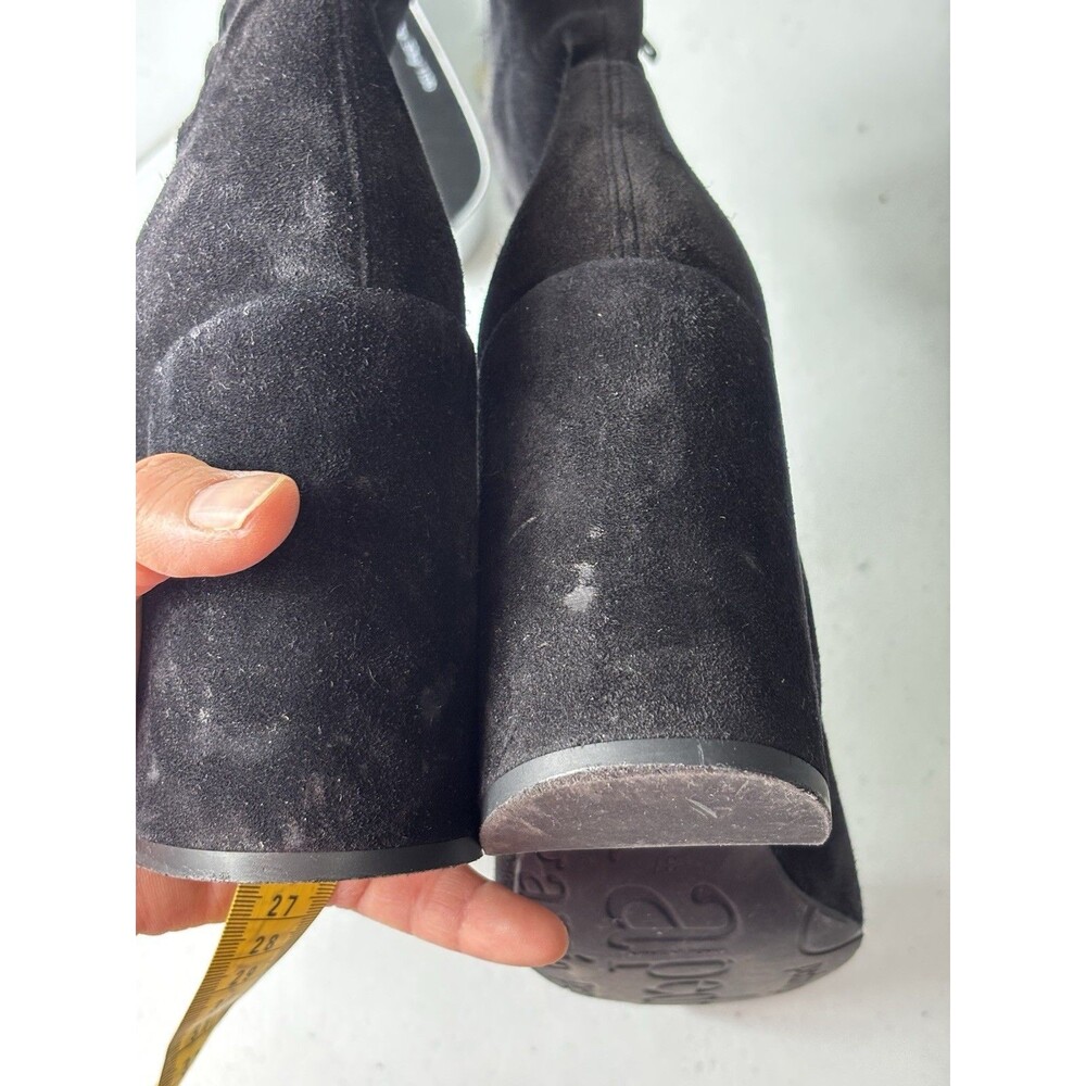 PEDRO GARCIA black suede ankle sock boots booties heels sz 37. - Picture 12 of 12